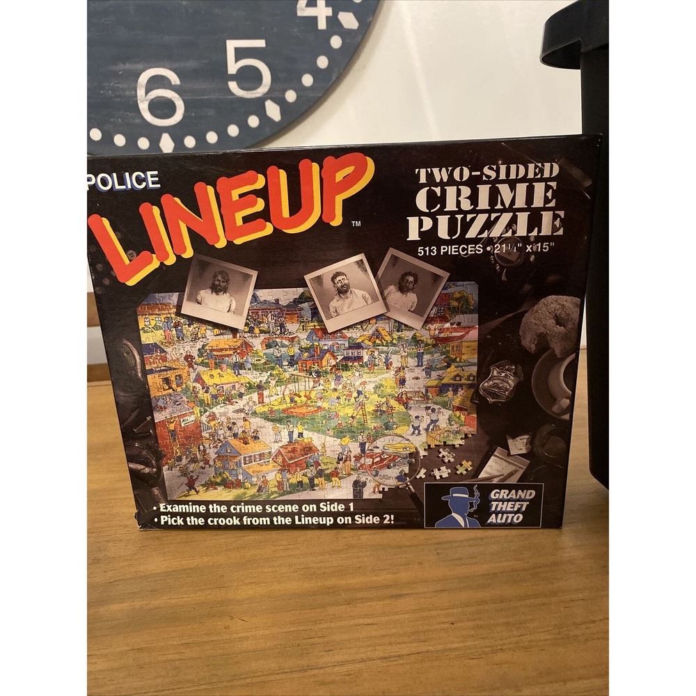 Buffalo Games Police Lineup Two-Sided crime puzzle Grand Theft Auto